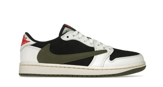 Travis Scott x Womens Air Jordan 1 Retro Low OG 'Olive' - DZ4137-106